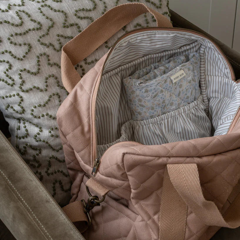 Avery Row - Baby Changing Bag - Latte - Mabel & Fox