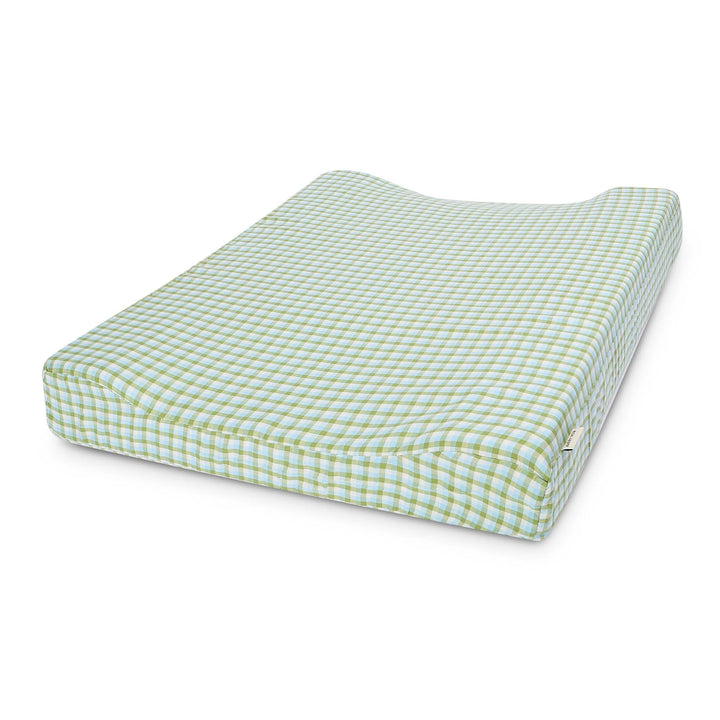 Avery Row - Baby Changing Mat - Greenhouse Gingham - Mabel & Fox