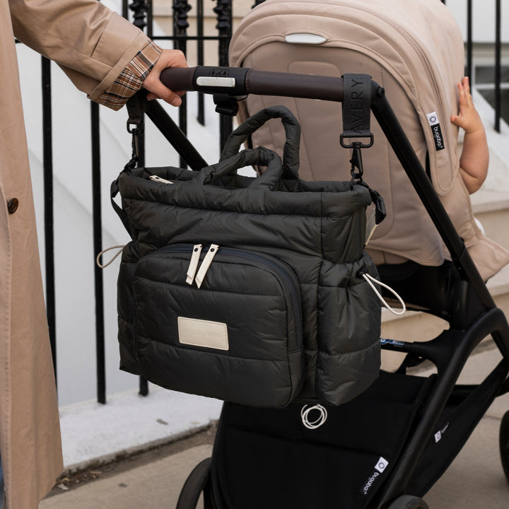 Avery Row - Baby Changing Tote Bag - Black - Mabel & Fox