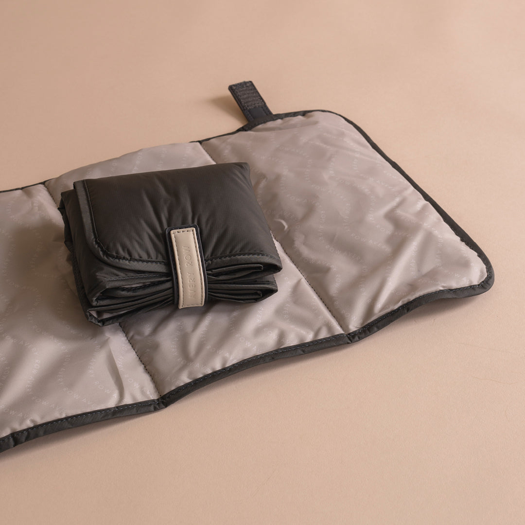 Avery Row - Baby Changing Tote Bag - Black - Mabel & Fox