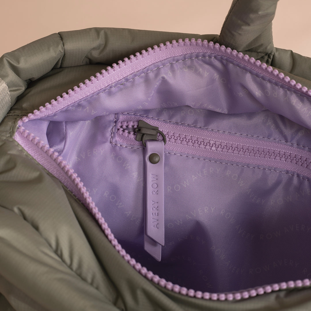 Avery Row - Baby Changing Tote Bag - Olive Green - Mabel & Fox