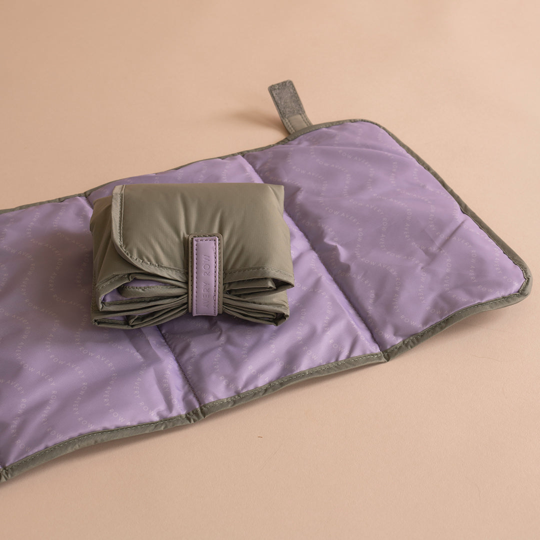 Avery Row - Baby Changing Tote Bag - Olive Green - Mabel & Fox