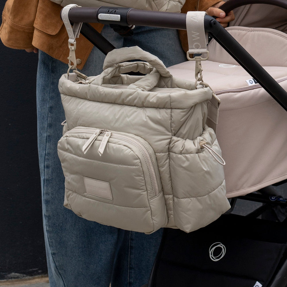 Avery Row - Baby Changing Tote Bag - Oyster - Mabel & Fox