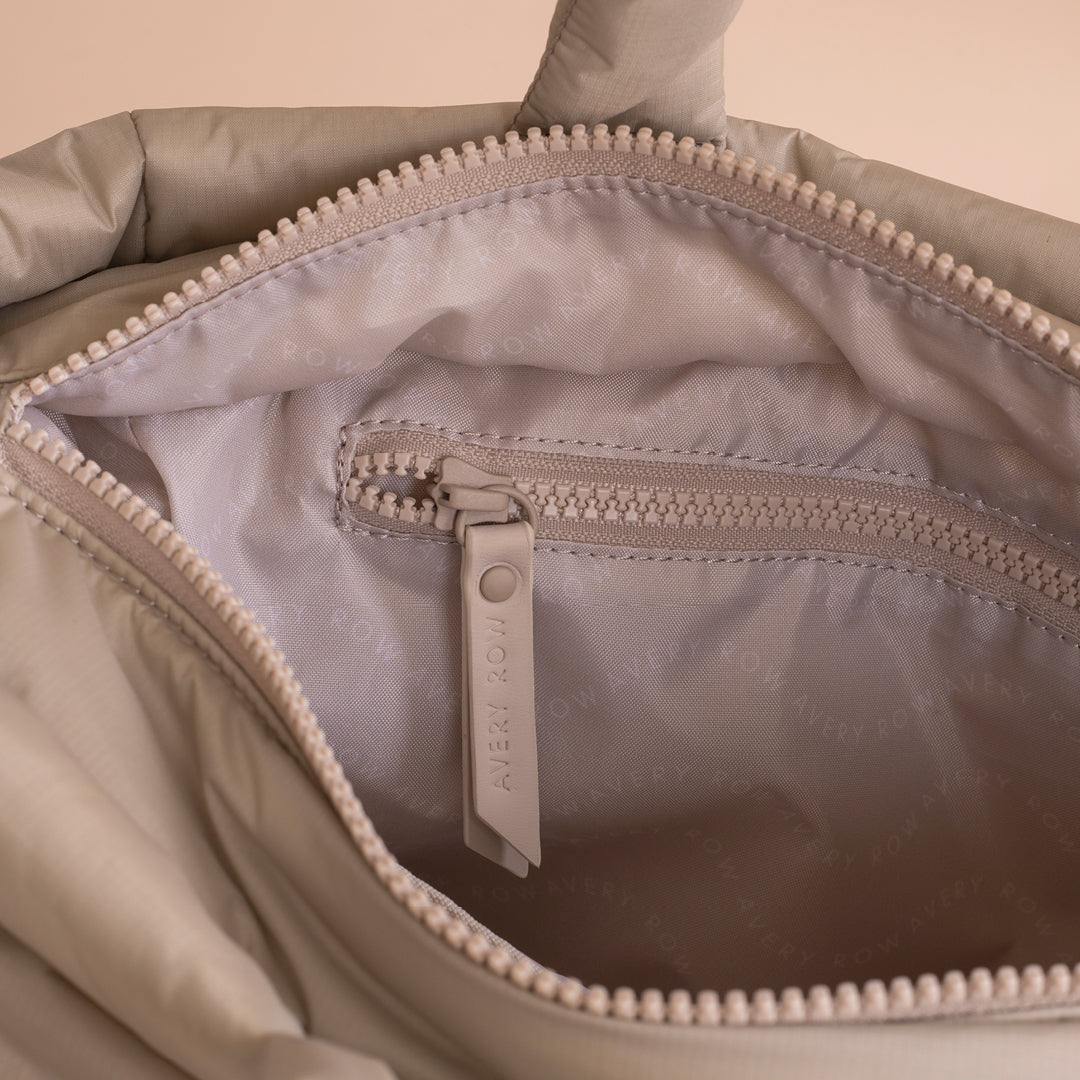 Avery Row - Baby Changing Tote Bag - Oyster - Mabel & Fox