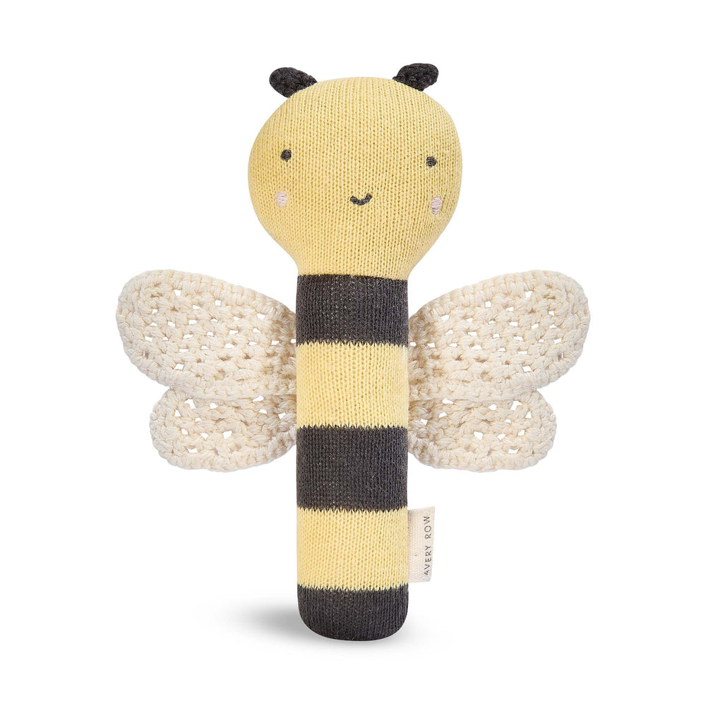 Avery Row - Baby Rattle - Buzzing Bee - Mabel & Fox