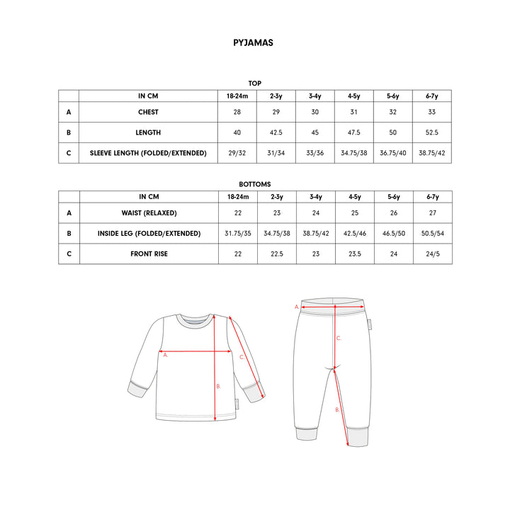 Avery Row -  Children's Jersey Pyjamas - Festive Forest - Mabel & Fox