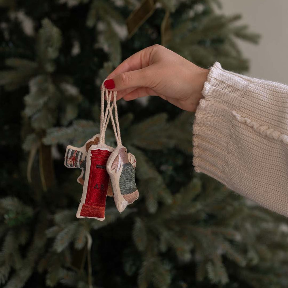 Avery Row - Christmas Tree Decoration  - Postbox - Mabel & Fox