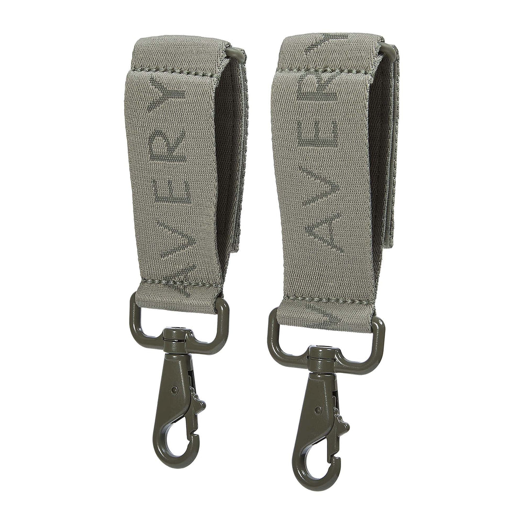 Avery Row - Logo Pram Bag Clips - Olive Green - Mabel & Fox