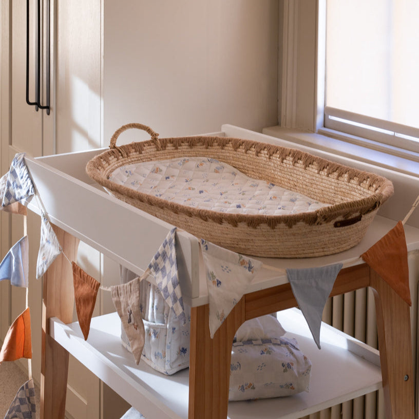Avery Row - Maize Changing Basket - Natural - Mabel & Fox