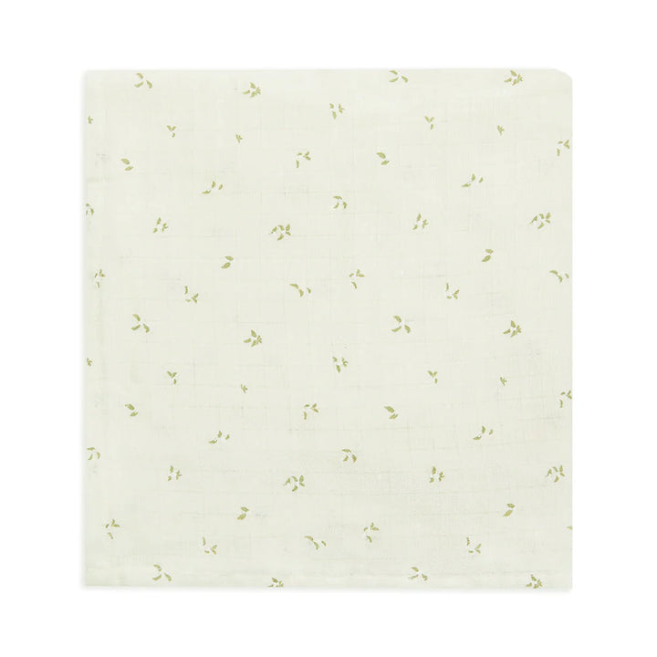 Avery Row - Organic Baby Large Muslin Swaddle - Nettle Scatter - Mabel & Fox