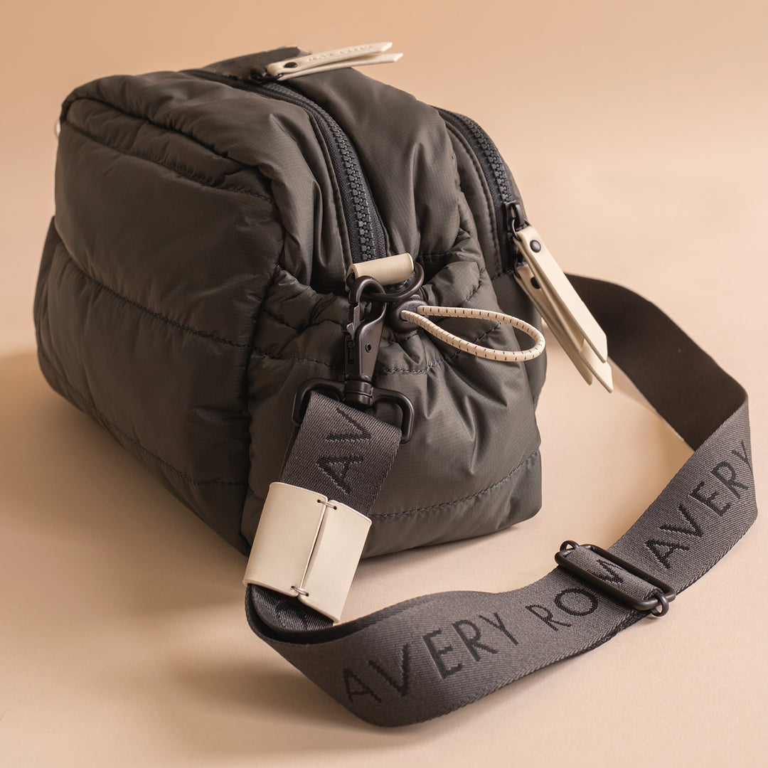 Avery Row - Pram Organiser Bag - Black - Mabel & Fox