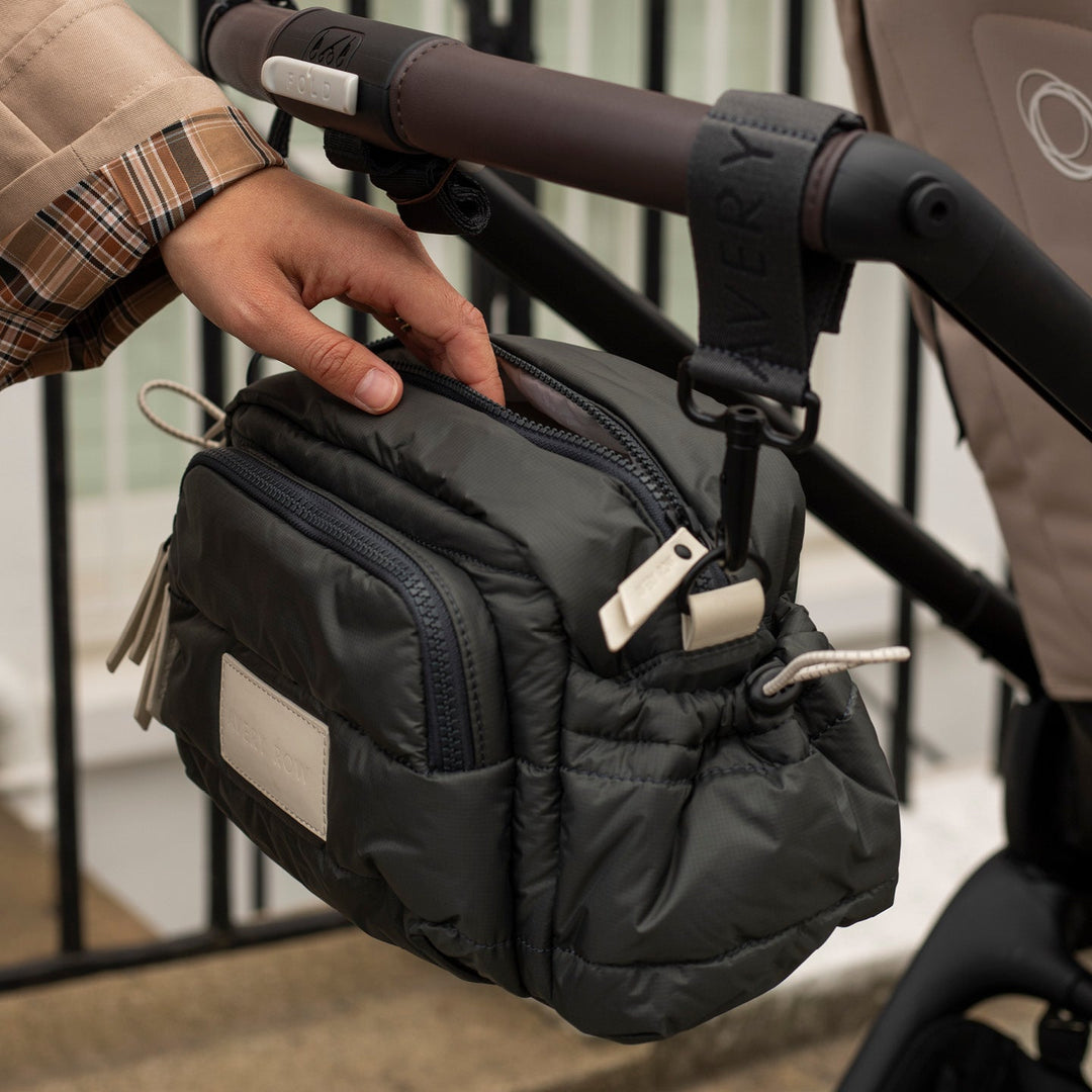 Avery Row - Pram Organiser Bag - Black - Mabel & Fox