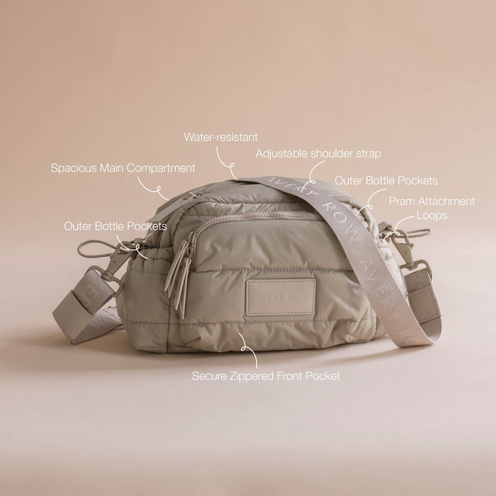 Avery Row - Pram Organiser Bag - Oyster - Mabel & Fox
