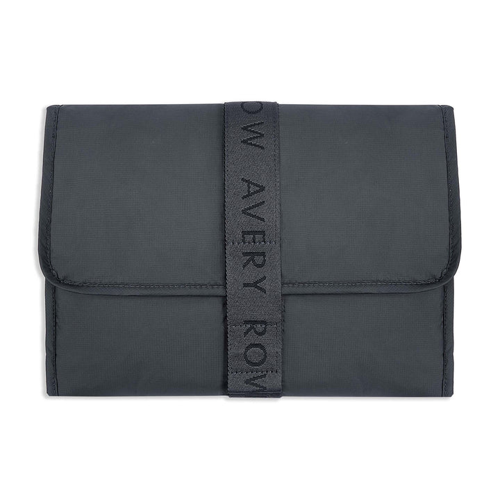 Avery Row - Recycled Nylon Travel Baby Changing Mat - Black - Mabel & Fox