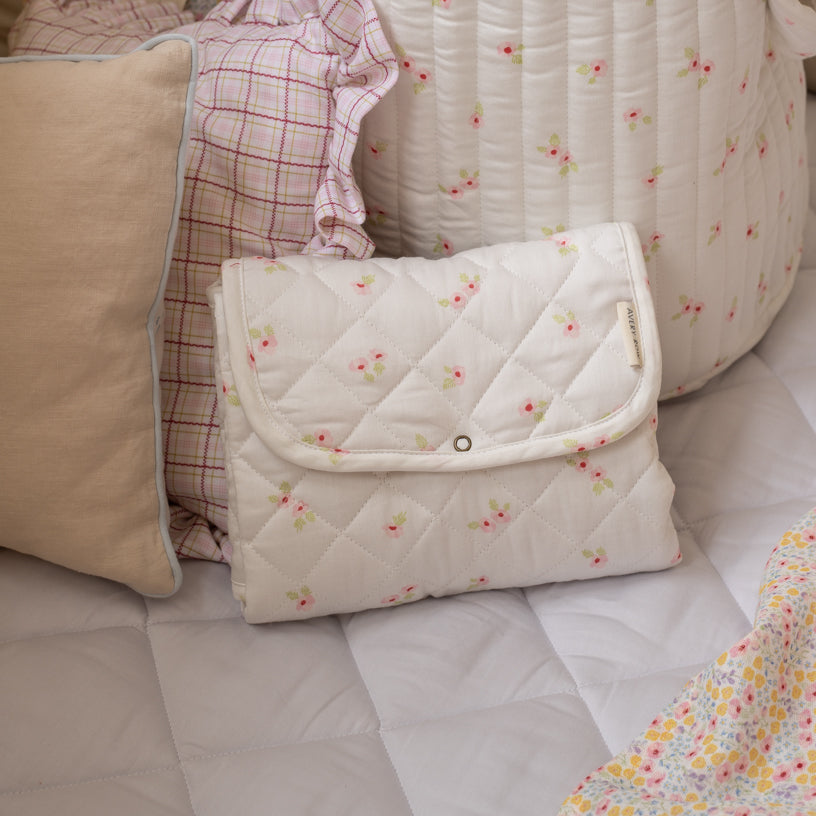 Avery Row - Travel Changing Mat - Anemone - Mabel & Fox