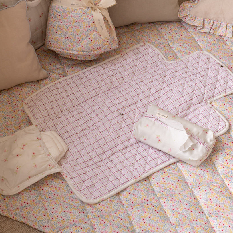 Avery Row - Travel Changing Mat - Anemone - Mabel & Fox