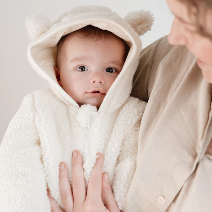 Little Dutch - Teddy One-Piece Suit - Off White