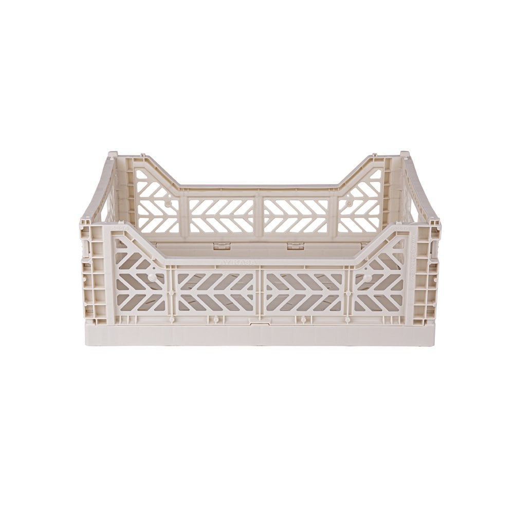 Aykasa Folding Storage Crate - Midi - Coconut Milk