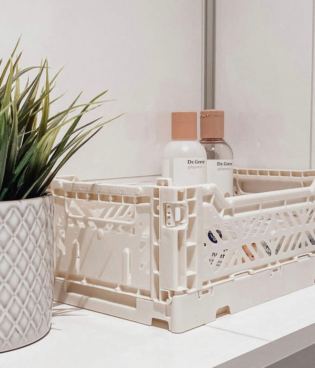 Aykasa Folding Storage Crate - Mini - Coconut Milk - Mabel & Fox