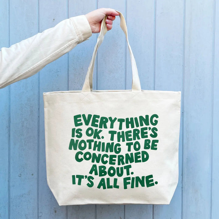 Alphabet Bags - Everything is ok - Natural Canvas