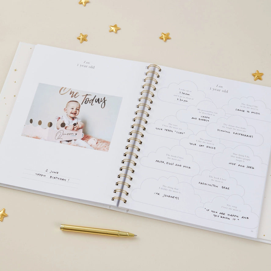 Blush & Gold - Baby Book - Pearl