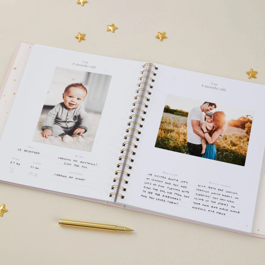 Blush & Gold - Baby Book - Blush