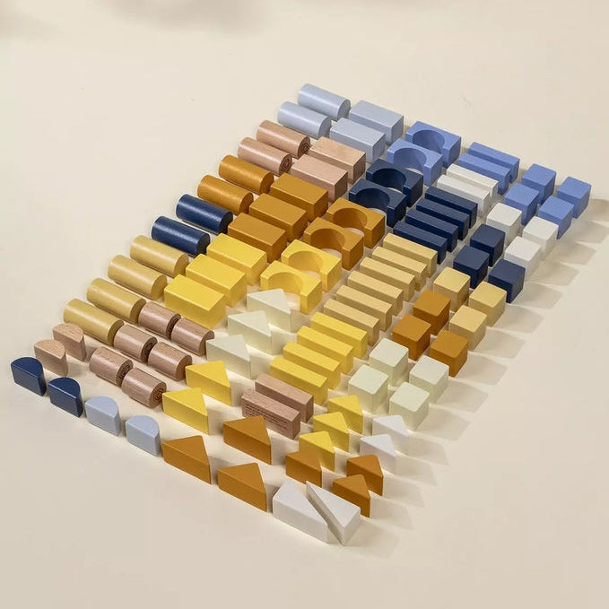 Coco Village - Wooden Construction Blocks Set - 100pcs
