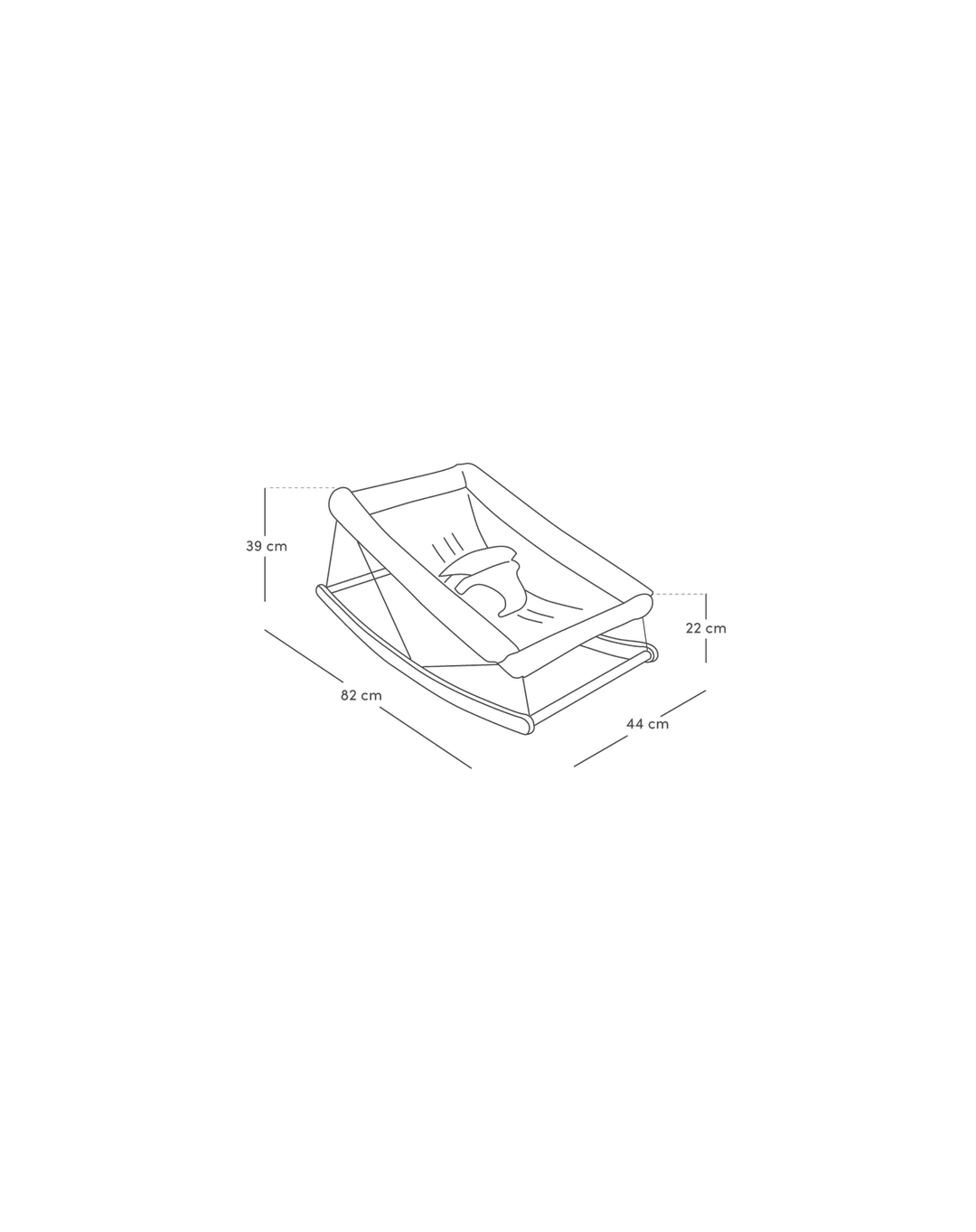 Nobodinoz - Growing Green Baby Bouncer - Natural Honey Sweet Dots