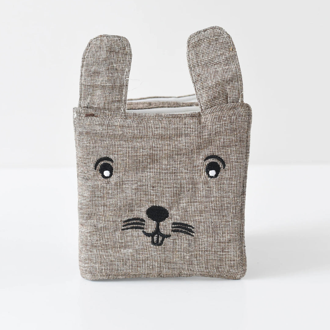 Wee Gallery - Soft Cloth Book - Friendly Face in the Forest - Bunny