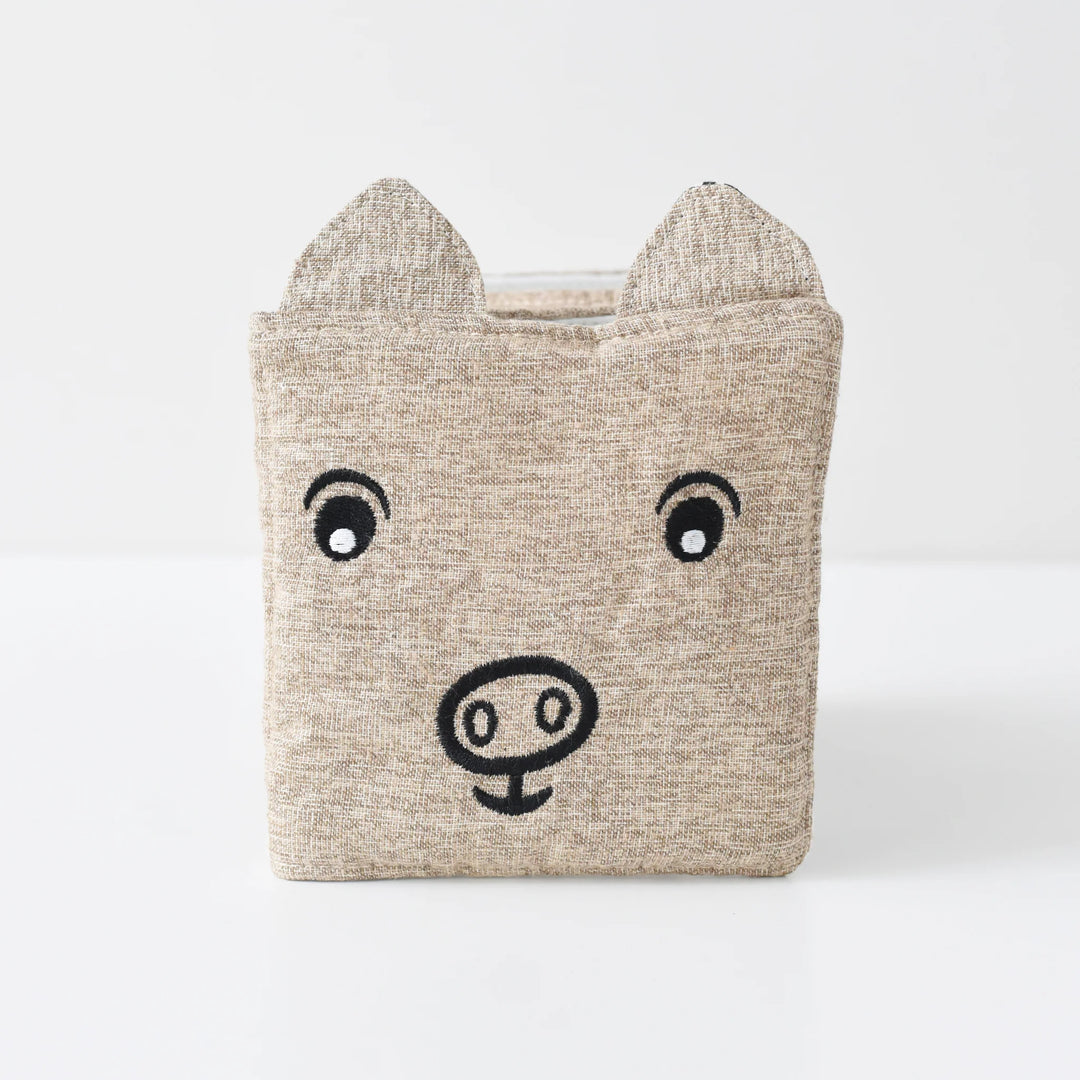 Wee Gallery - Soft Cloth Book - Friendly Face on the Farm - Pig