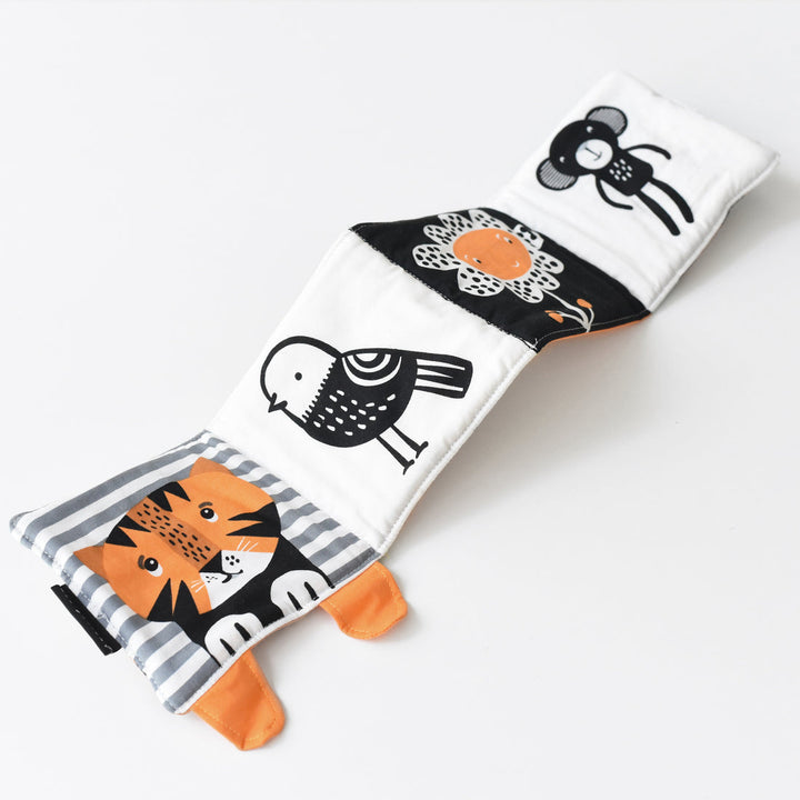 Wee Gallery - Soft Cloth Book - Tiptoe Tiger