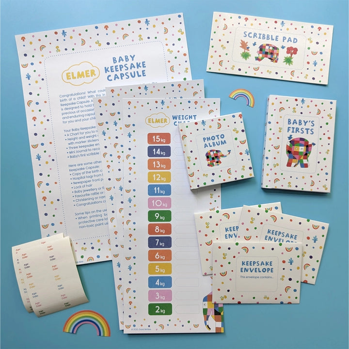 Baby Time Capsule - Elmer - Mabel & Fox