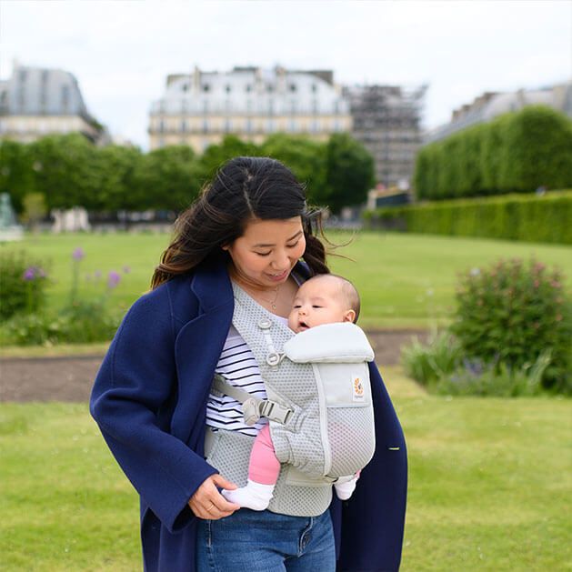 Ergo Baby - Adapt Soft Flex Mesh - Pearl Grey - Mabel & Fox