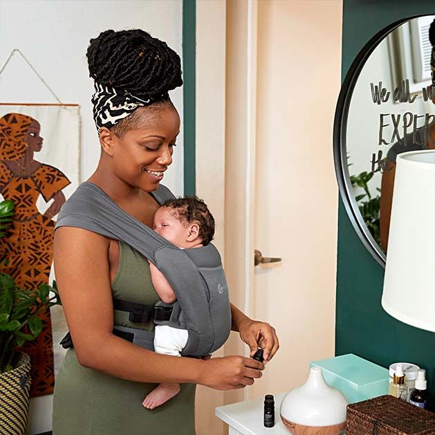 Ergo Baby - Embrace Soft Air Mesh - Washed Black - Mabel & Fox