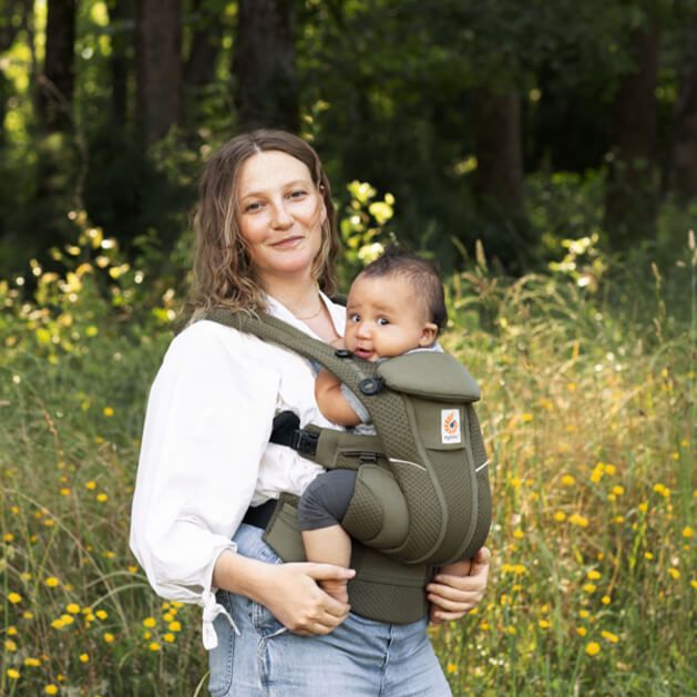 Ergo Baby - Omni Breeze Baby Carrier - Olive Green - Mabel & Fox