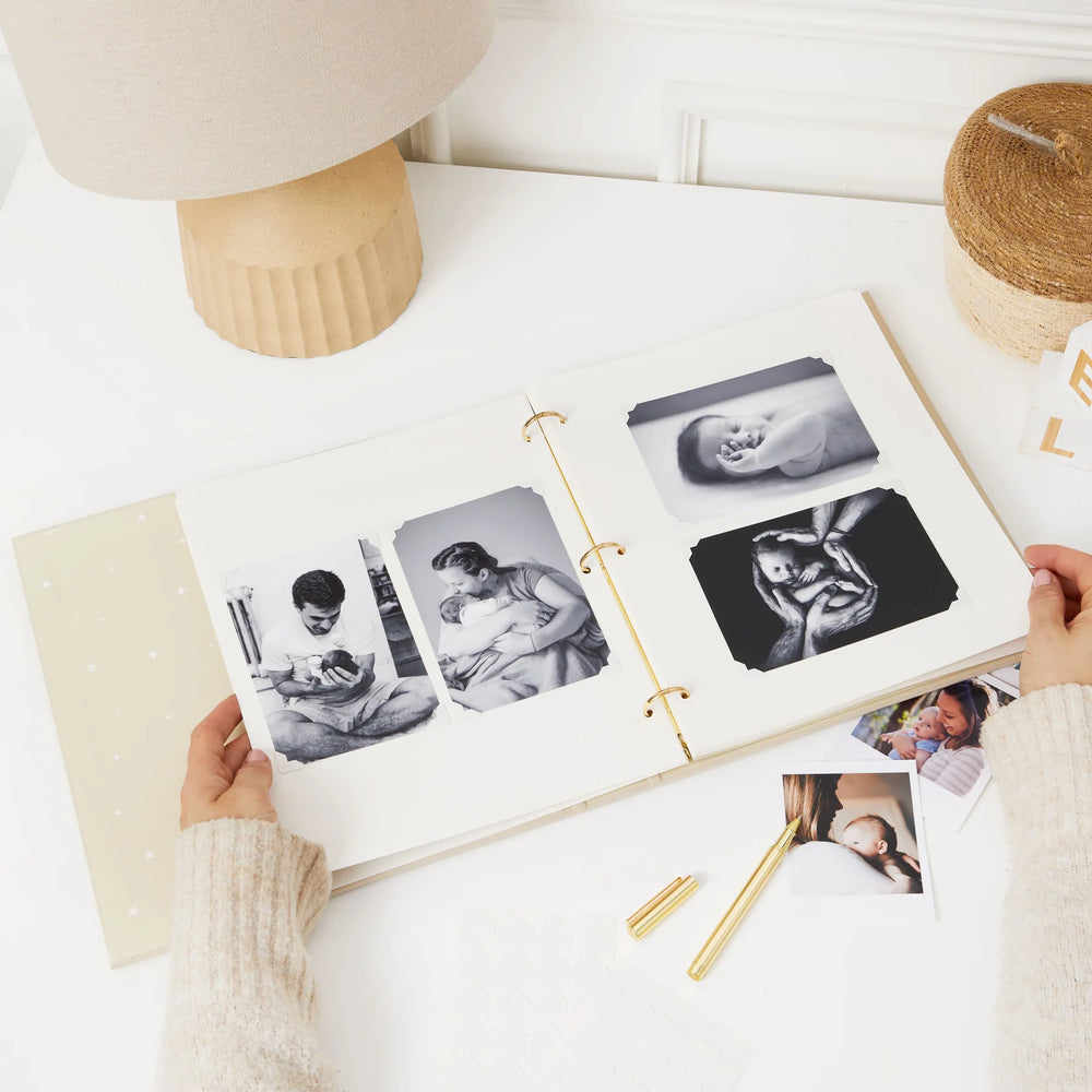 Blush & Gold - My First Year Photo Album - Mabel & Fox