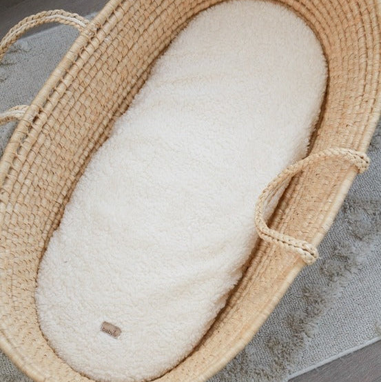 Babyly - Teddy Fitted Sheet - Cream - Mabel & Fox