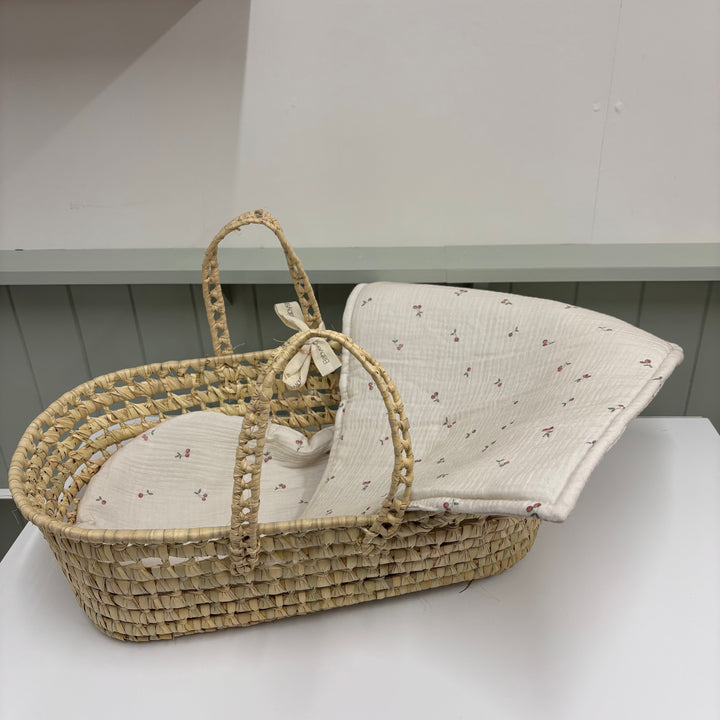 Babyshower – Dolly Basket Dress – Cherries - Mabel & Fox