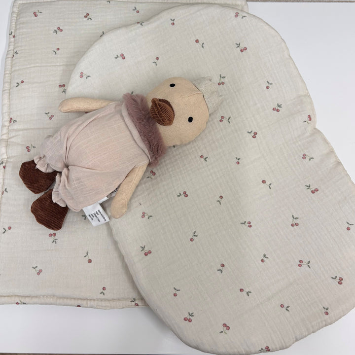 Babyshower – Dolly Basket Dress – Cherries - Mabel & Fox