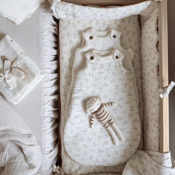Babyshower – Newborn Sleeping Bag – Olive Bloom - Mabel & Fox