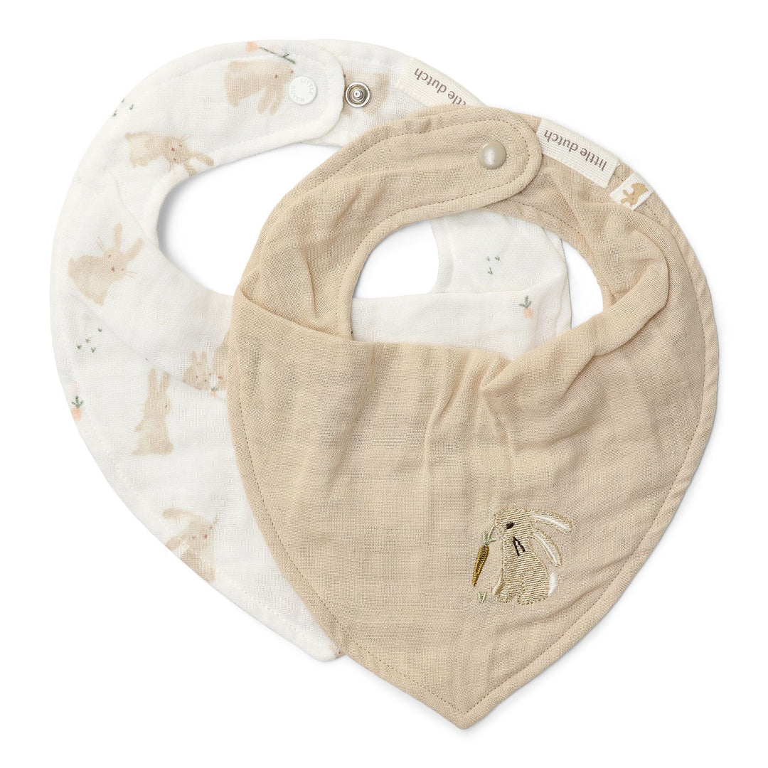 Little Dutch - Bandana Bib Set - Baby Bunny (2 Pack)