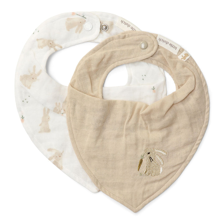 Little Dutch - Bandana Bib Set - Baby Bunny (2 Pack)