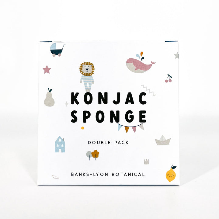 Banks-Lyon Botanical – Konjac Sponge – Double Pack - Mabel & Fox