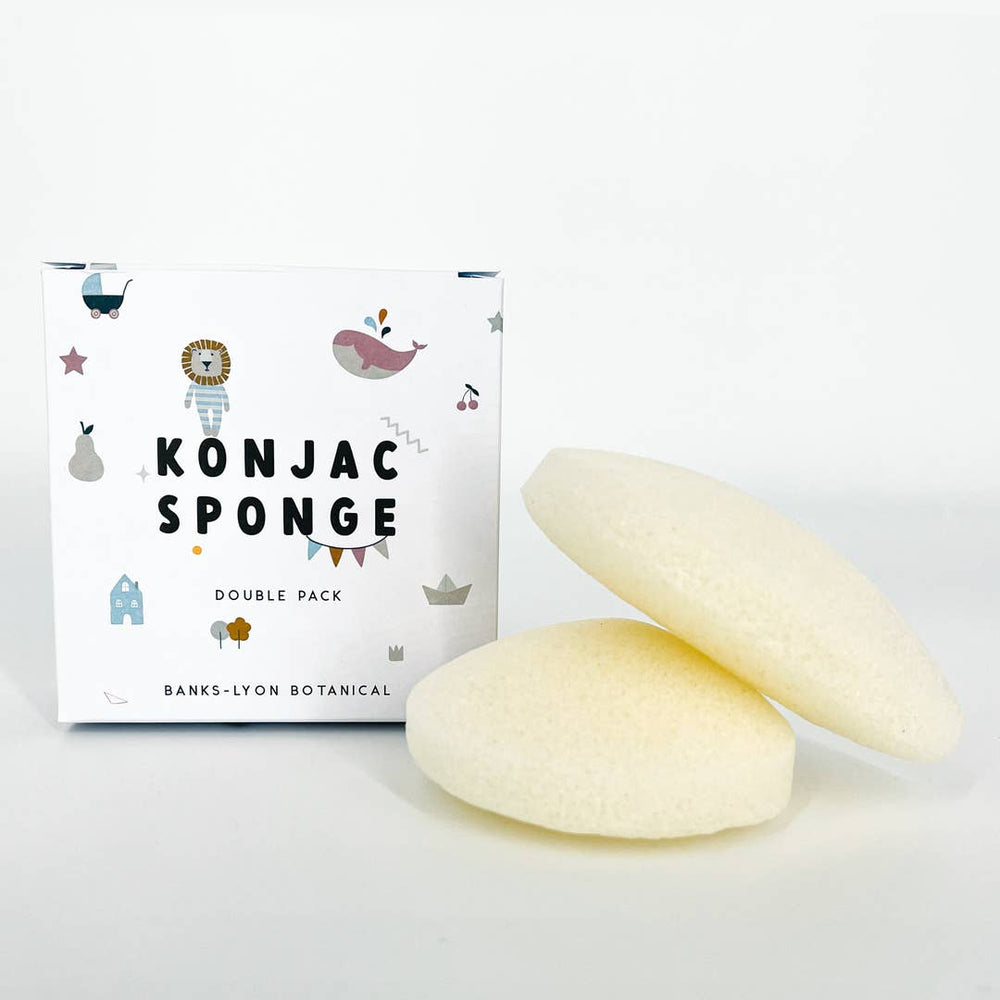 Banks-Lyon Botanical – Konjac Sponge – Double Pack - Mabel & Fox