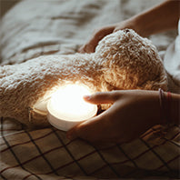 Moonie -The Organic Humming Bear With Lamp- Cappuccino Nature