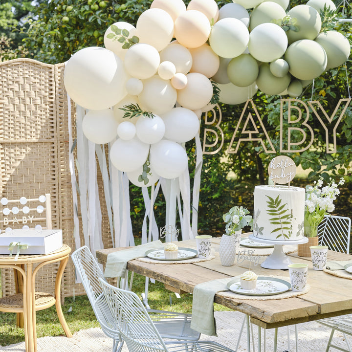 Ginger Ray - Balloon Arch with Foliage and Streamers