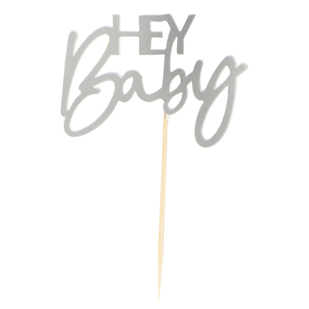 Ginger Ray - Sage Hey Baby - Cupcake Toppers (12 Pack)