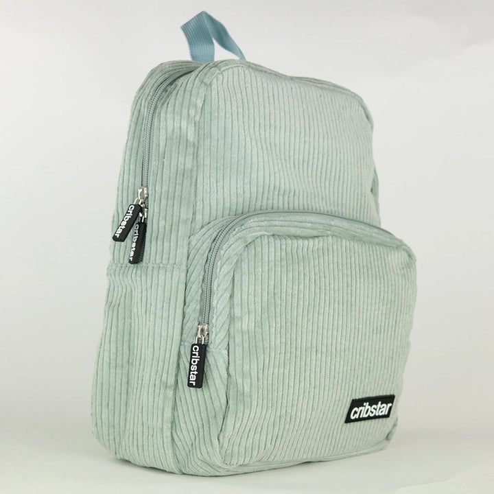 Cribstar - Corduroy Kids Backpack - Dusty Mint