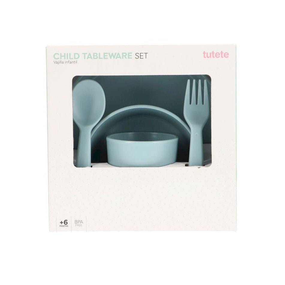 Tutete – Children’s Tableware Set – Light Blue - Mabel & Fox