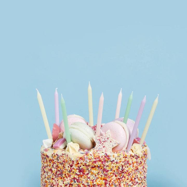HootyBalloo By Green Club - Pastel Skinny Candles - (12 Pack)